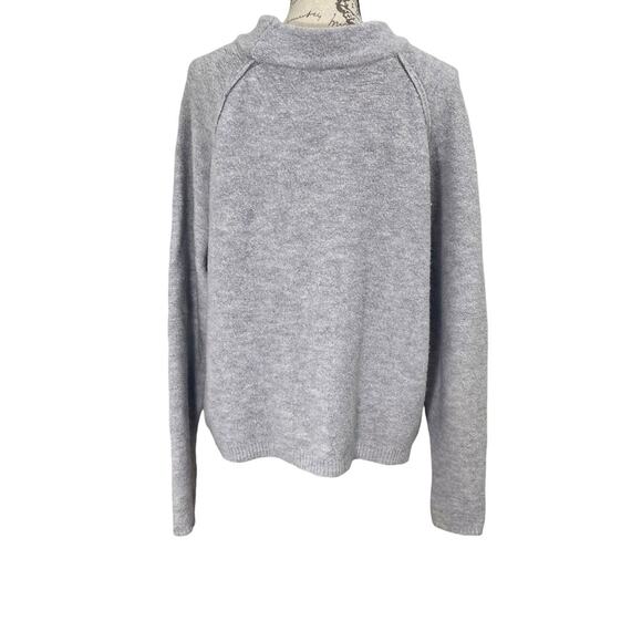 Free People Women's Bubble Crewneck Thick Pullover Knit Sweater Size M Grey - Picture 5 of 11